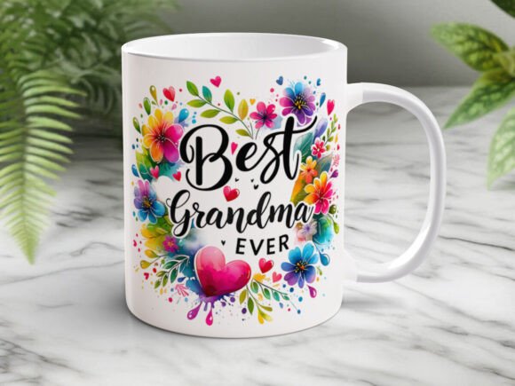 Custom Printed Best Grandma 11oz Ceramic Coffee Mug/Tea Cup