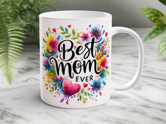 Custom Printed Best Mom 11oz Ceramic Coffee Mug/Tea Cup