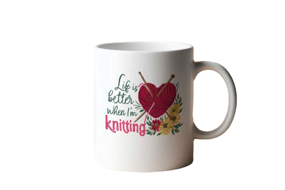 Custom Printed Life is Better 11oz Ceramic Coffee Mug/Tea Cup
