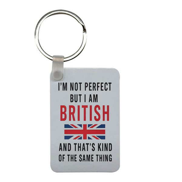 MDF Rectangle Keyring - MDF3