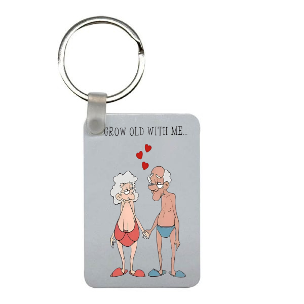 MDF Rectangle Keyring - MDF6