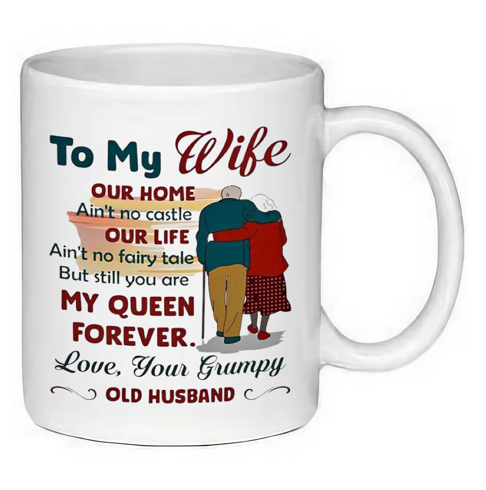 Custom Printed To My Wfe 11oz Ceramic Coffee Mug/Tea Cup