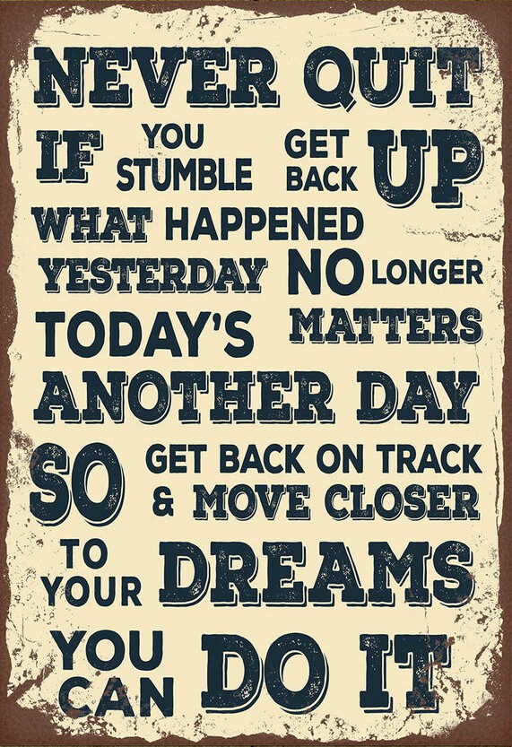 Vintage Style Retro Metal Plaque Wall Sign -