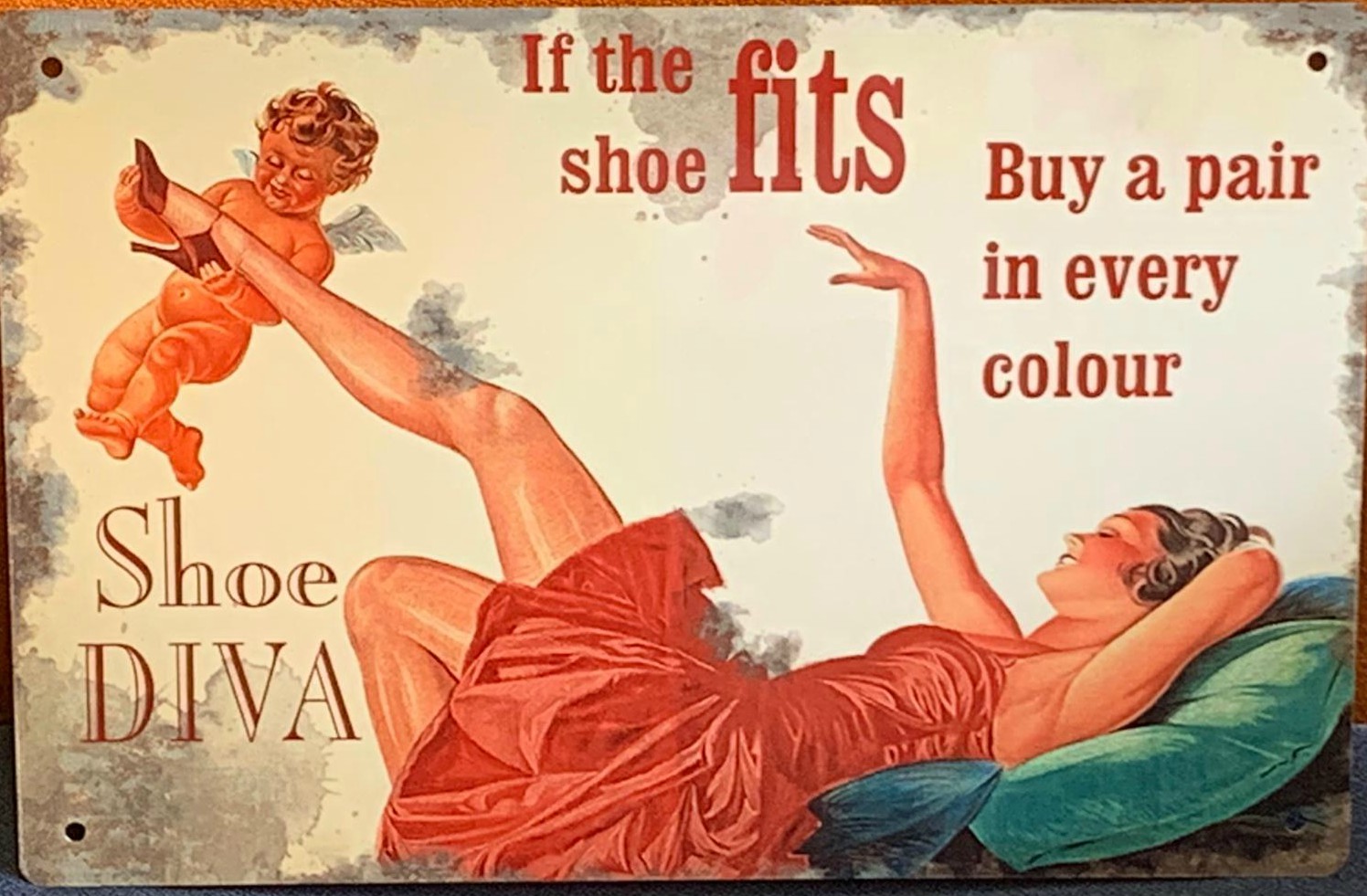 Vintage Style Retro Metal Plaque Wall Sign -