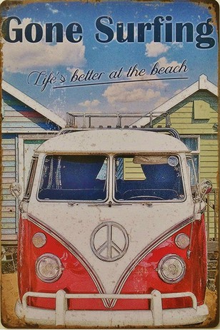 Vintage Style Retro Metal Plaque Wall Sign -