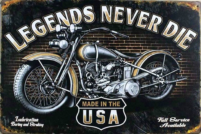 Vintage Style Retro Metal Plaque Wall Sign -