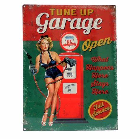 Vintage Style Retro Metal Plaque Wall Sign -