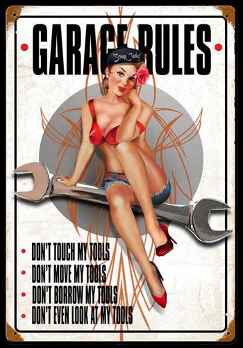 Vintage Style Retro Metal Plaque Wall Sign -