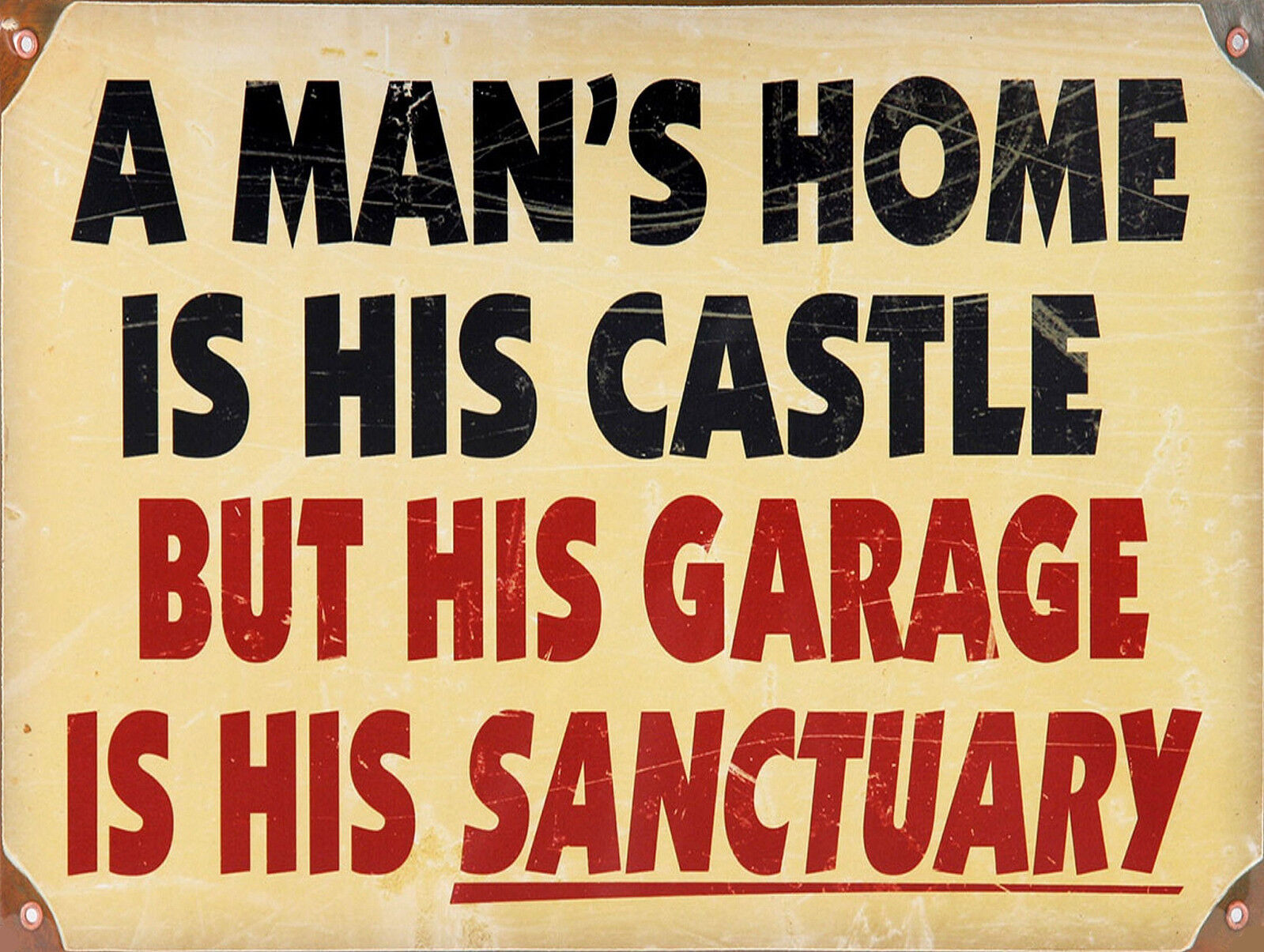 Vintage Style Retro Metal Plaque Wall Sign -