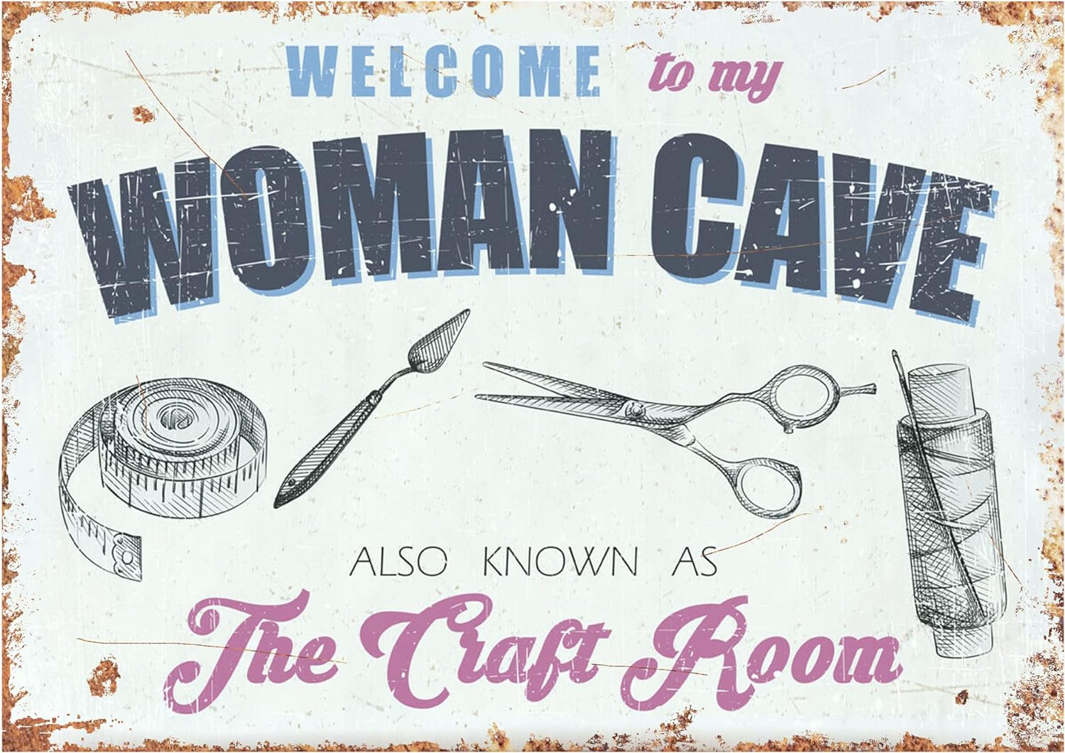 Vintage Style Retro Metal Plaque Wall Sign -