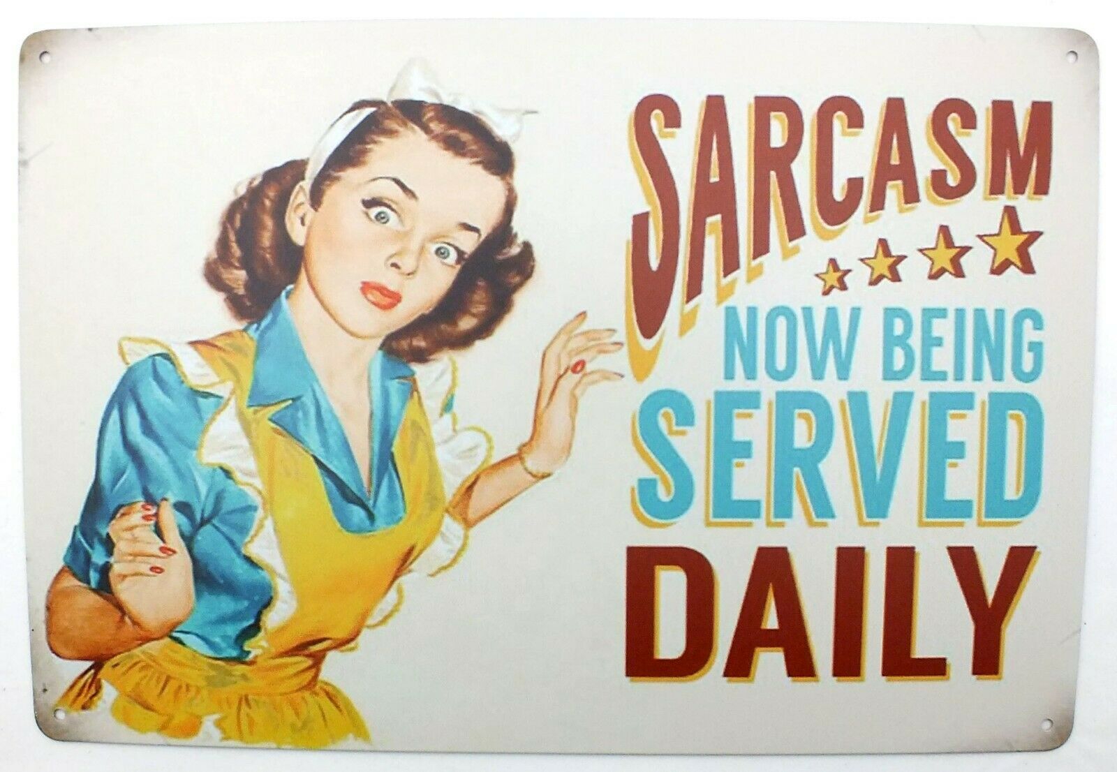 Vintage Style Retro Metal Plaque Wall Sign -