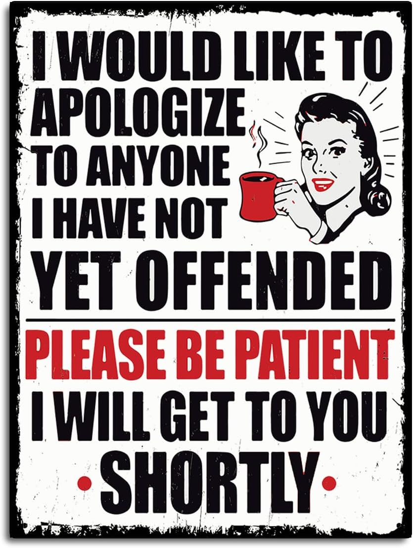 Vintage Style Retro Metal Plaque Wall Sign -