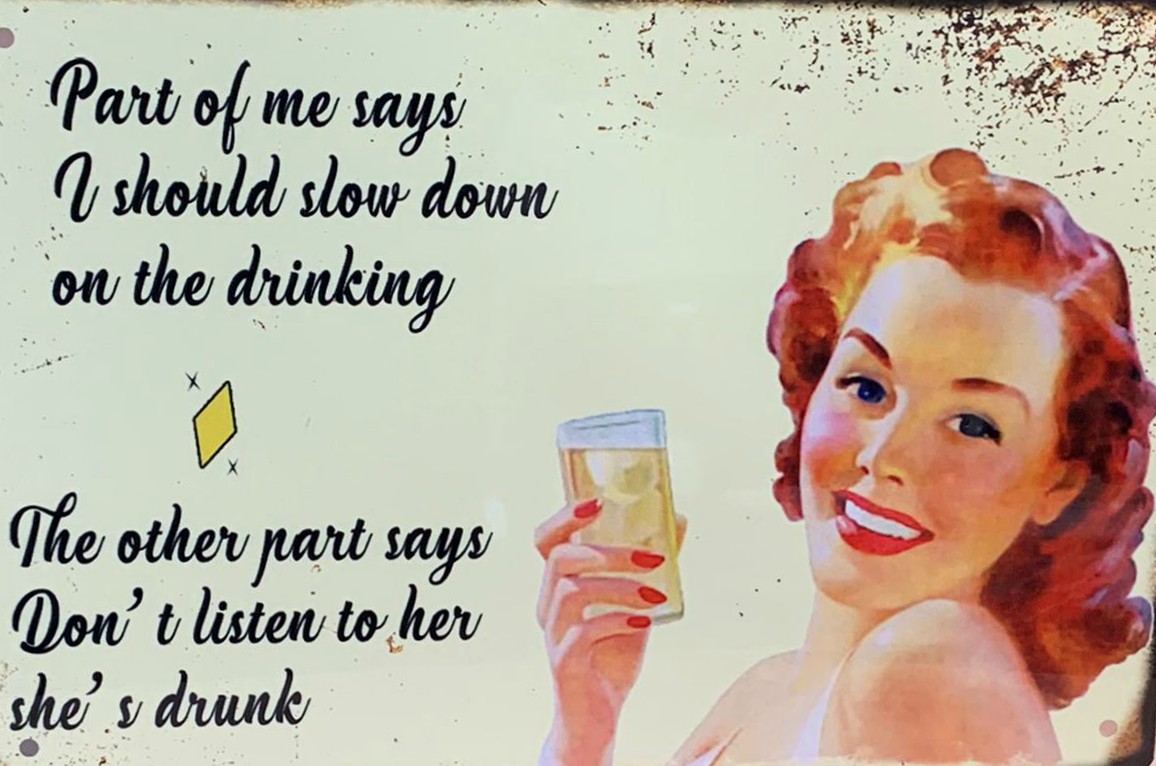 Vintage Style Retro Metal Plaque Wall Sign -