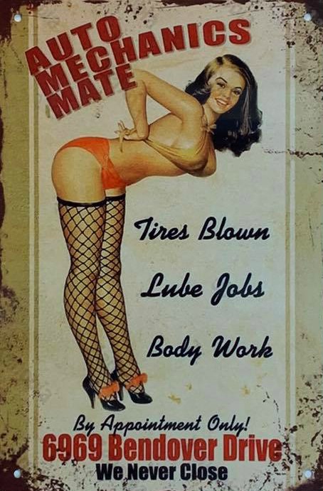 Vintage Style Retro Metal Plaque Wall Sign - Plq9