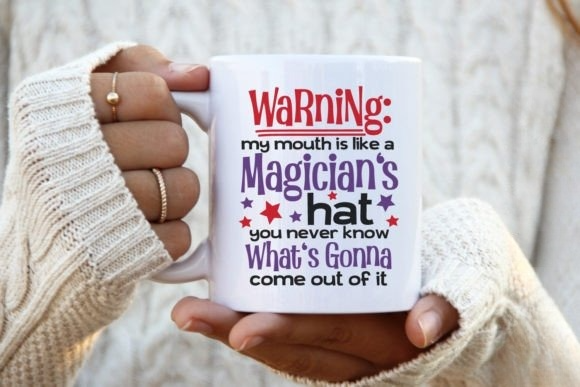 Custom Printed Magicians Hat 11oz Ceramic Coffee Mug