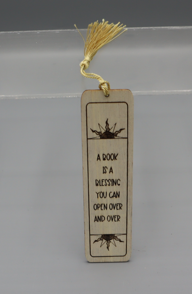 Laser engraved Book Mark 4