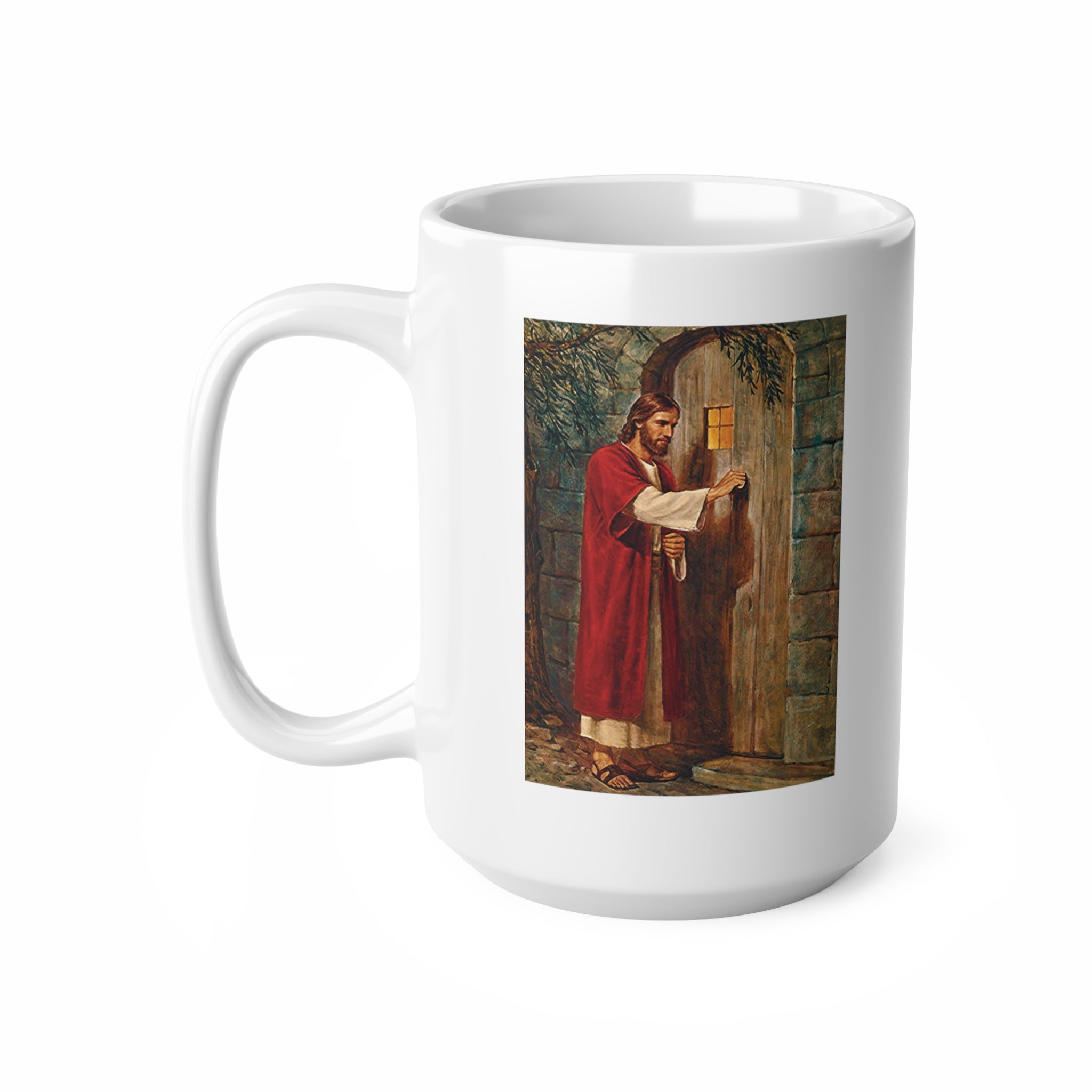 Jesus Knocks On The Door Coffee Mug Jesus Knocks On The Door Coffee Mug