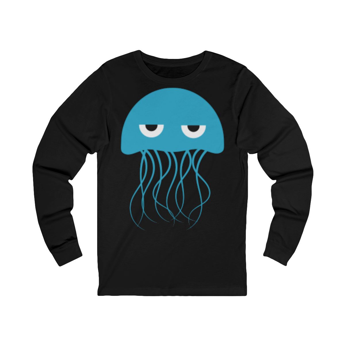 Grumpy Blue Jellyfish Long Sleeve T-Shirt Grumpy Blue Jellyfish Long Sleeve T-Shirt