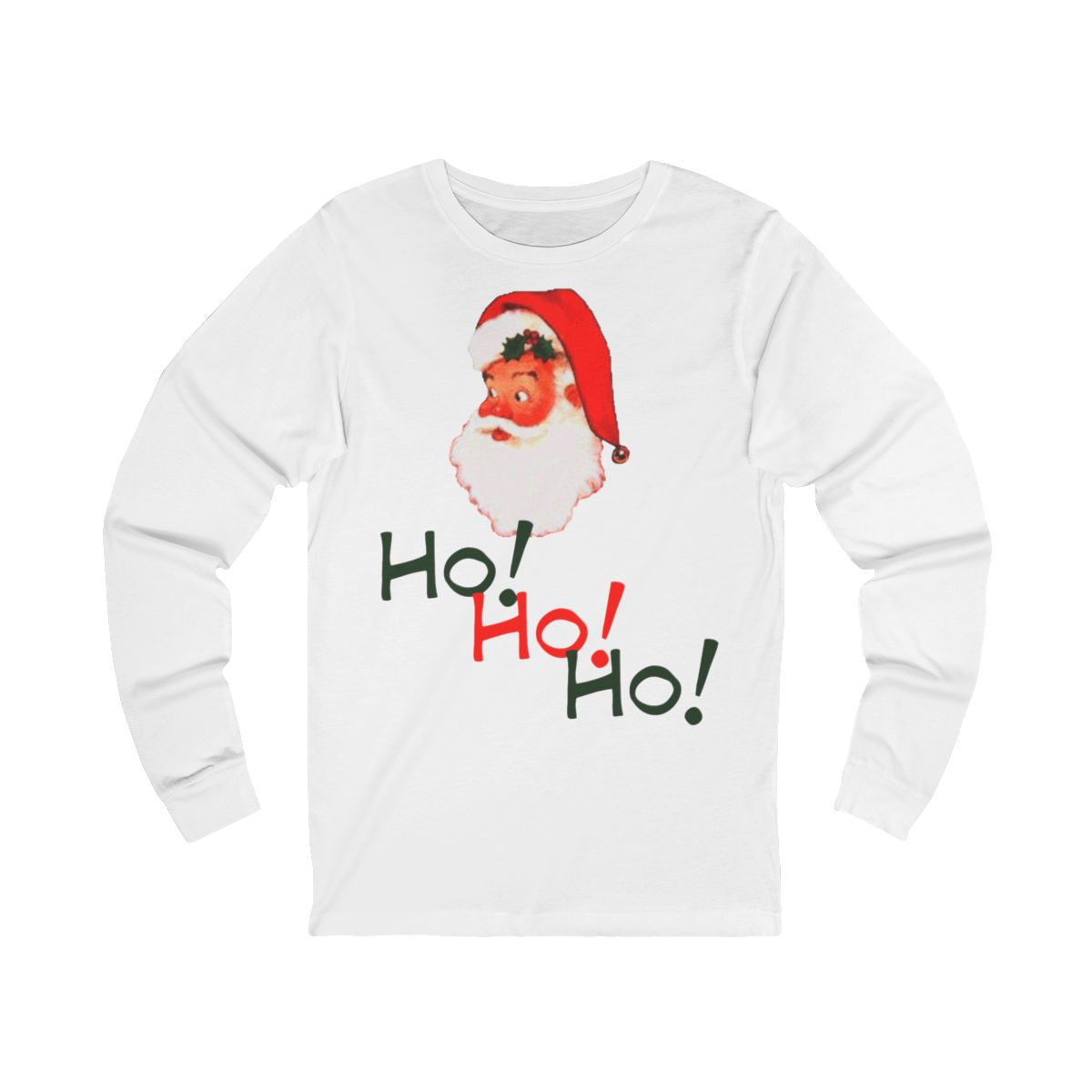 Vintage Santa Claus Ho Ho Ho Christmas Long Sleeve T-Shirt Vintage Santa Claus Ho Ho Ho Christmas Long Sleeve T-Shirt