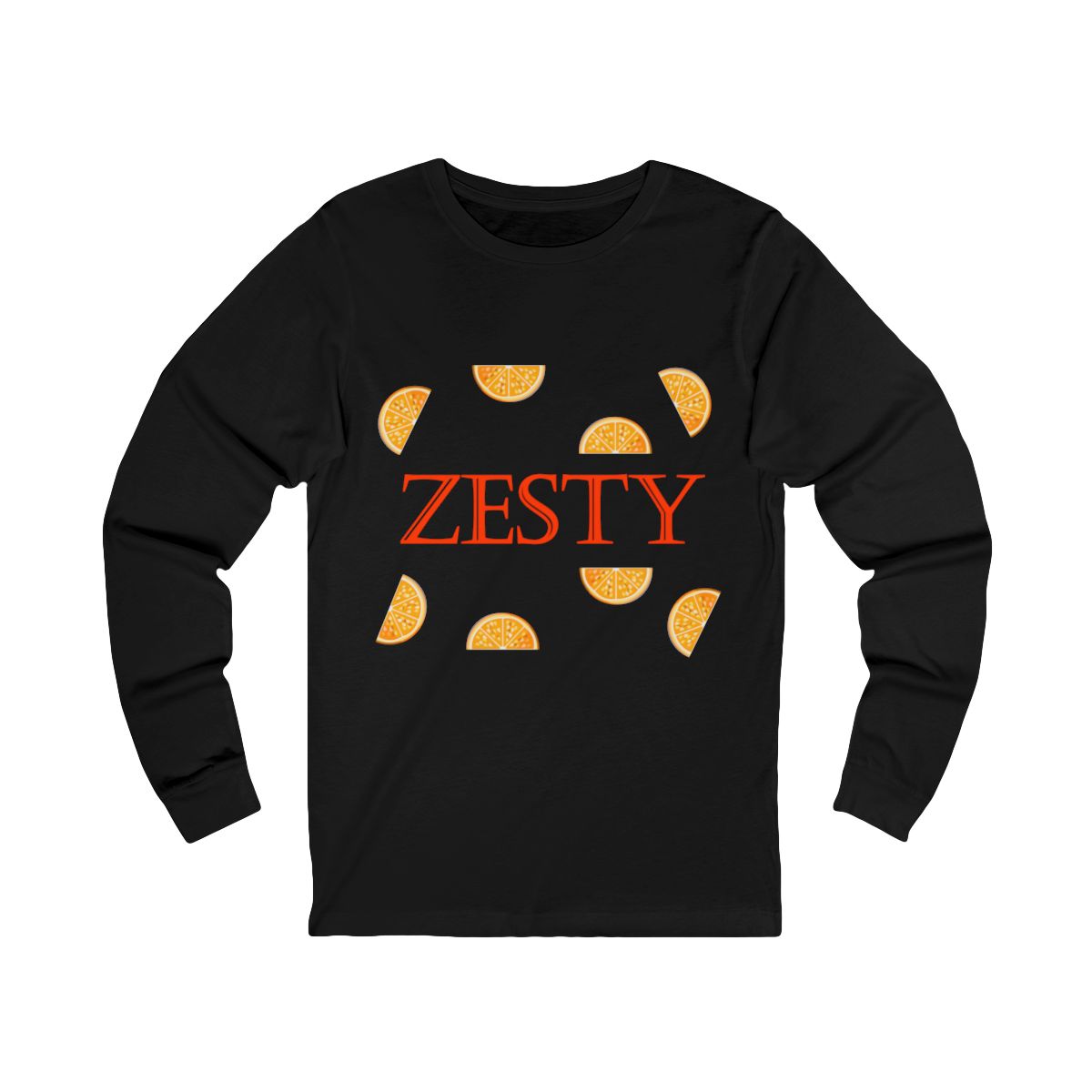 Zesty Oranges Fruit Summer Long Sleeve T-Shirt Zesty Oranges Fruit Summer Long Sleeve T-Shirt