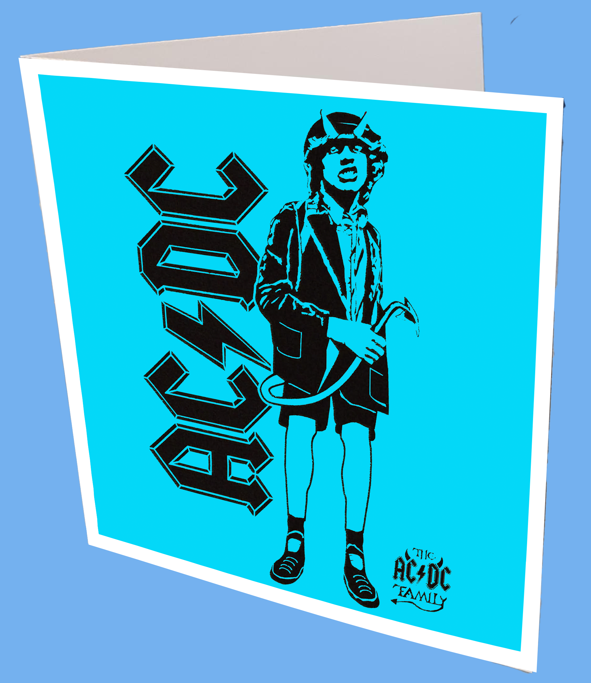 AC/DC Devil Greeting Card