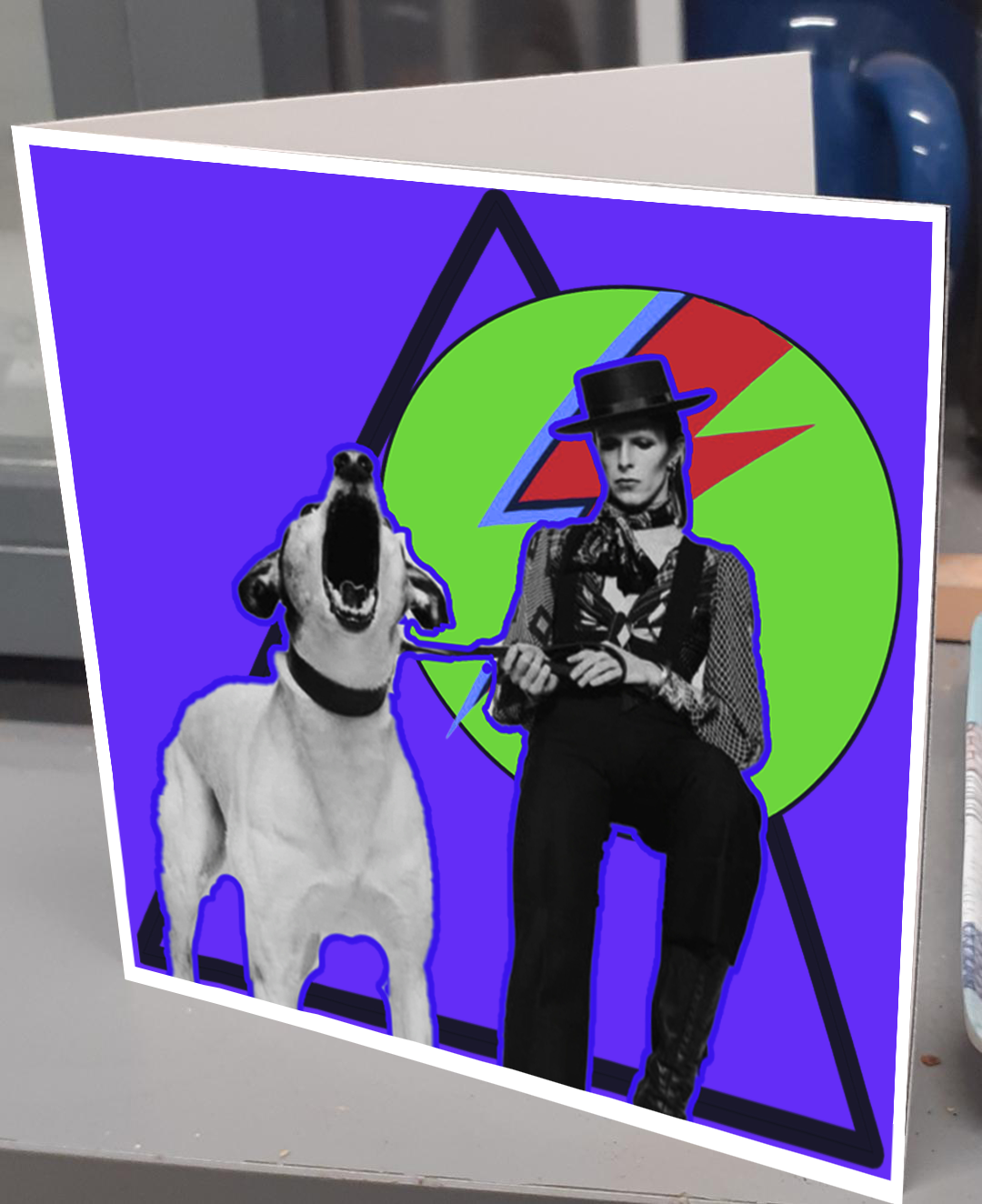 Diamond Dog Greeting Card