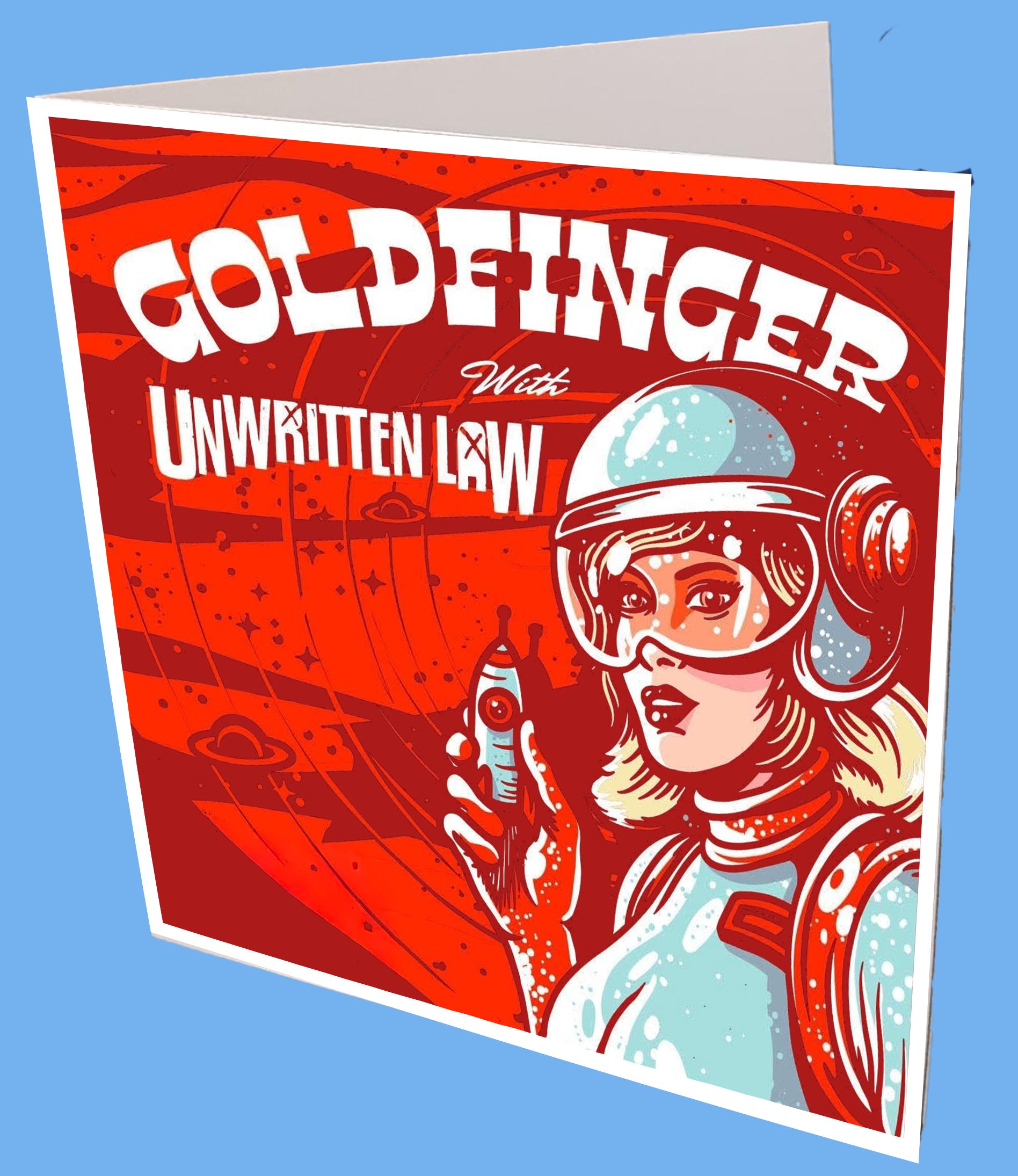 Goldfinger Greeting Card