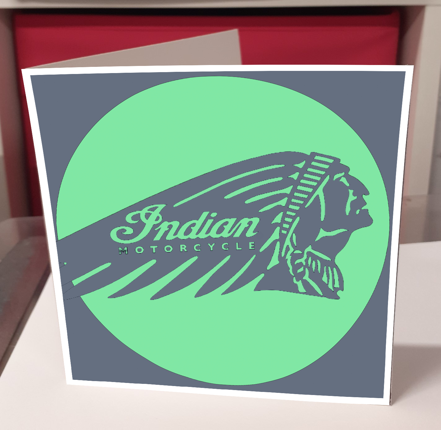 Indian Motorcycle Logo Greeting Card