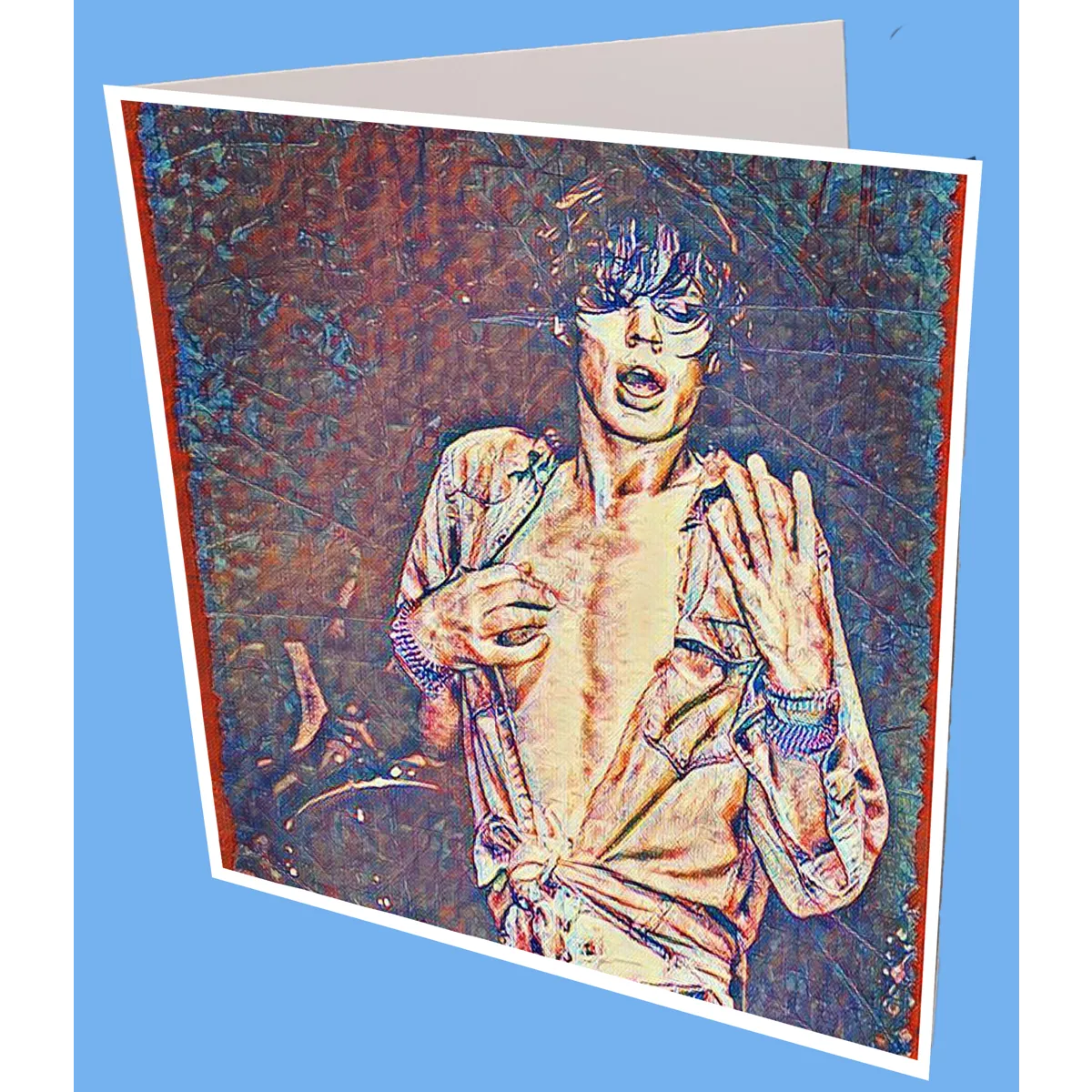 Mick Jagger Greeting Card