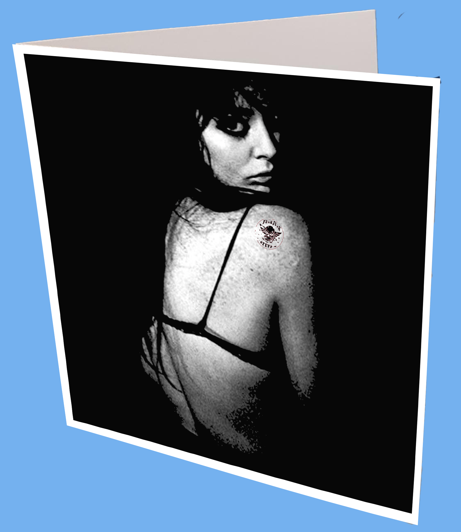 Lady Tatt Greeting Card