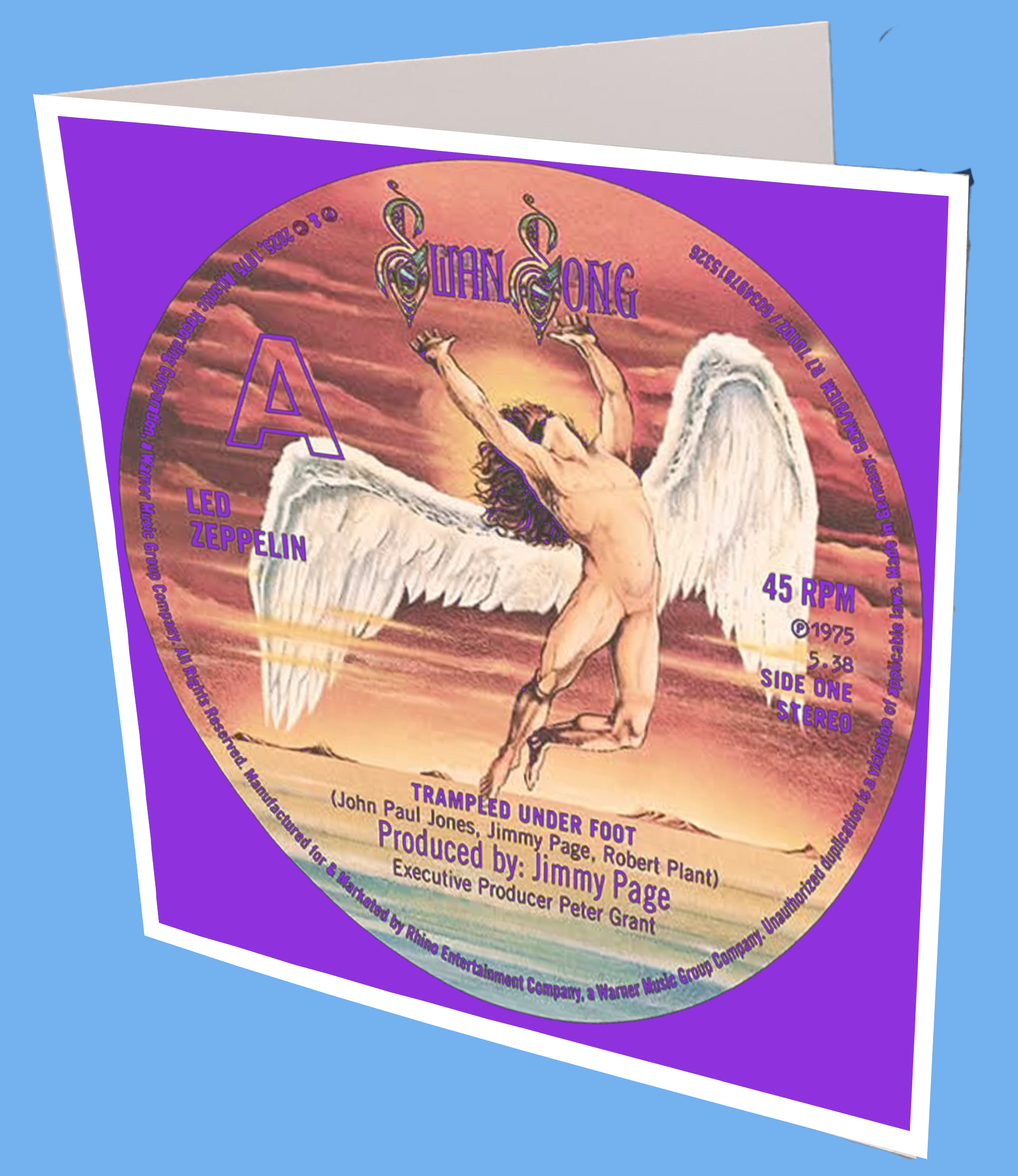 Led Zeppelin Greeting Card