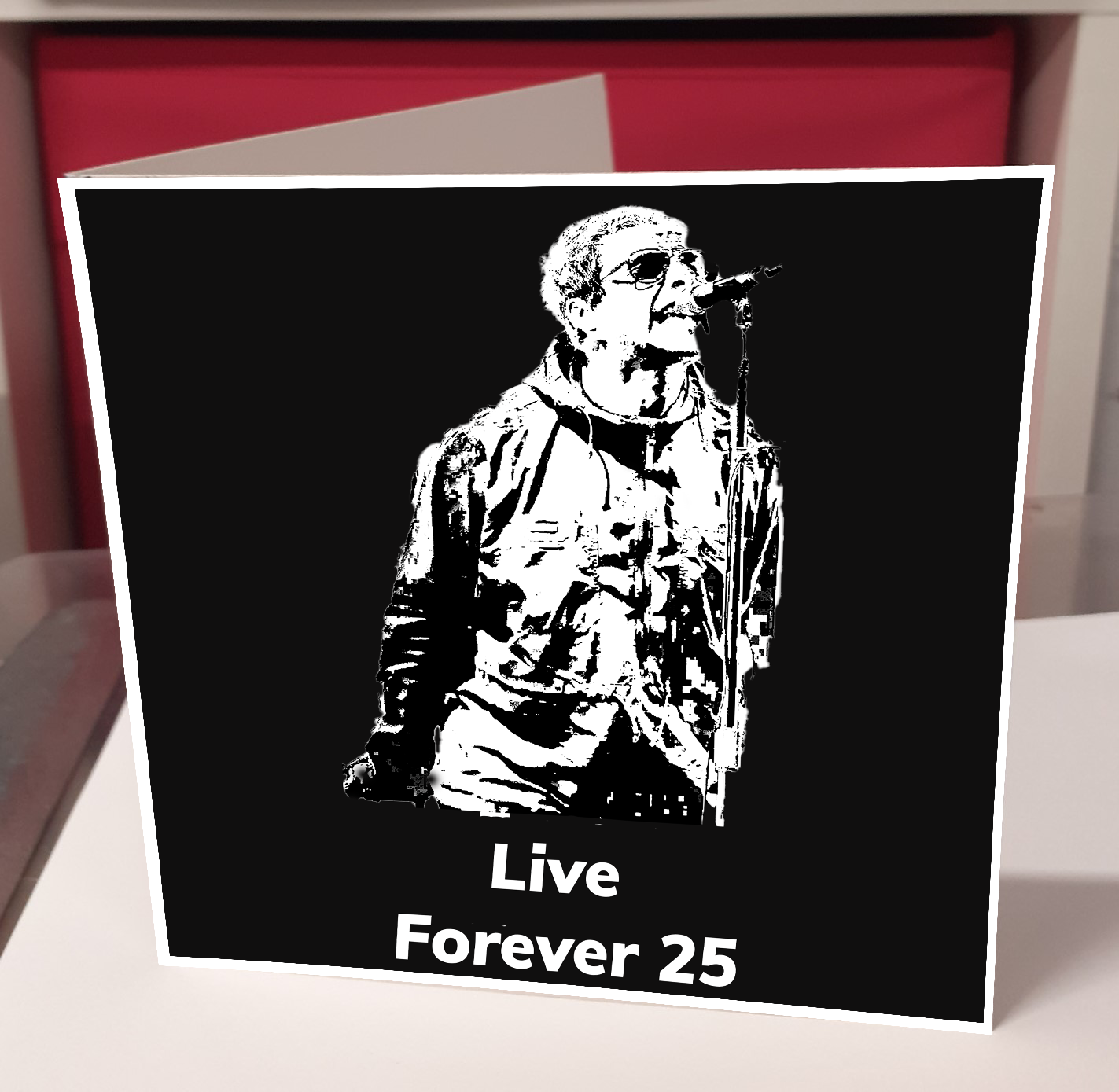 Liam Gallagher Live Forever 25 Greeting Card