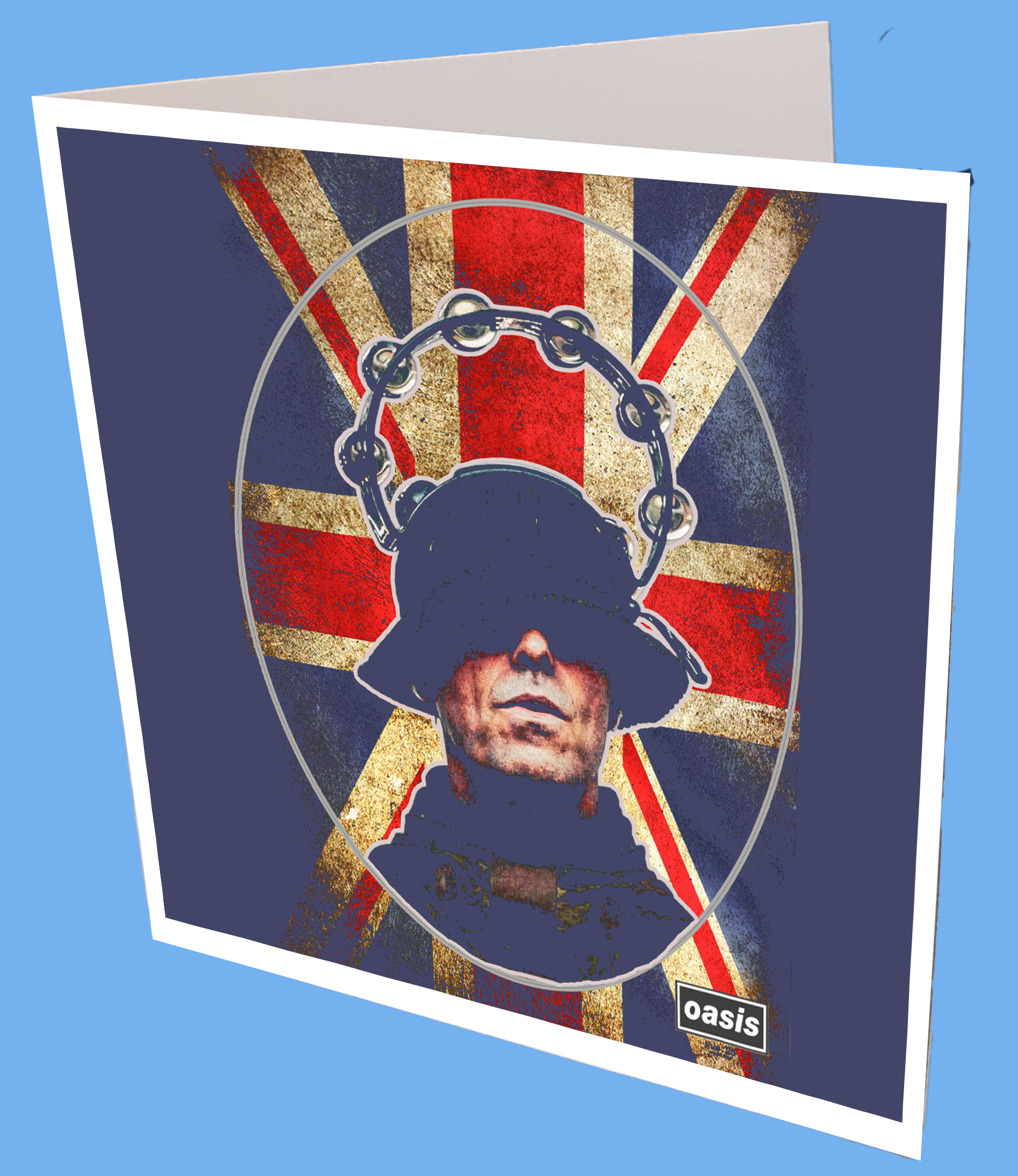 Tambourine Liam GB Greeting Card