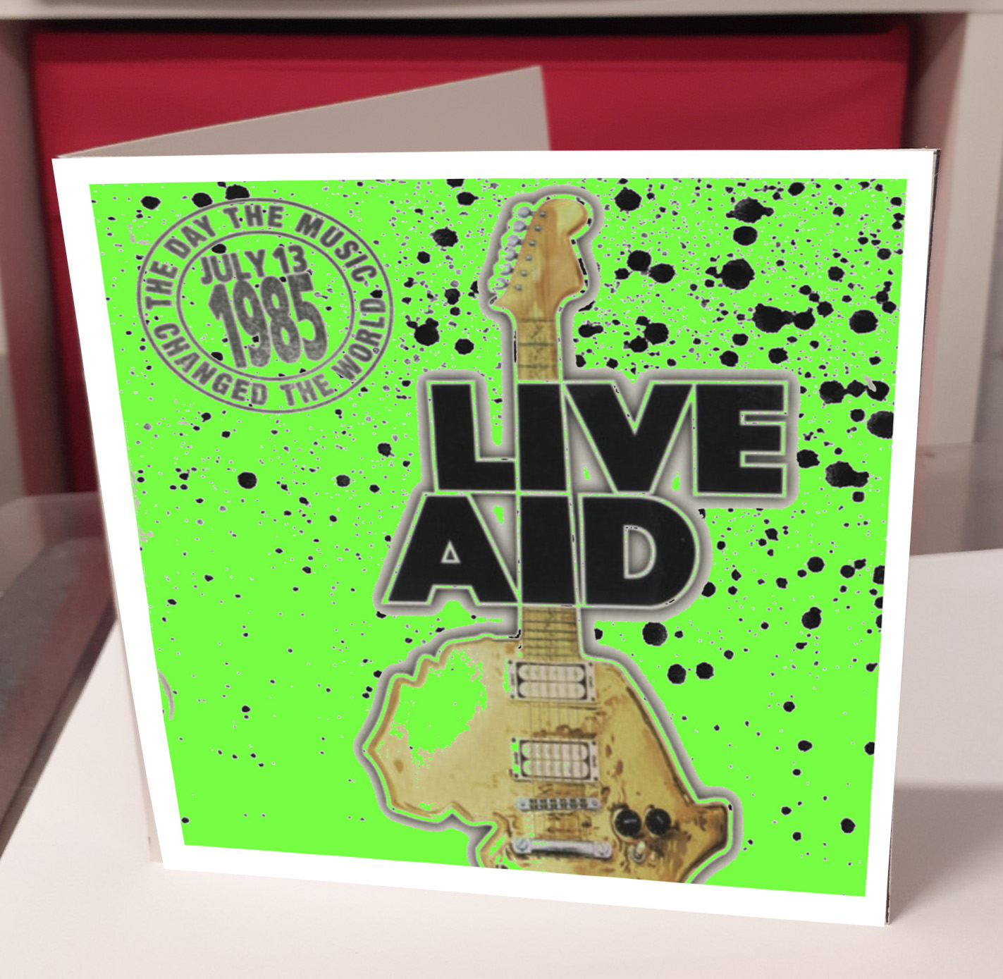 Live Aid Greeting Card