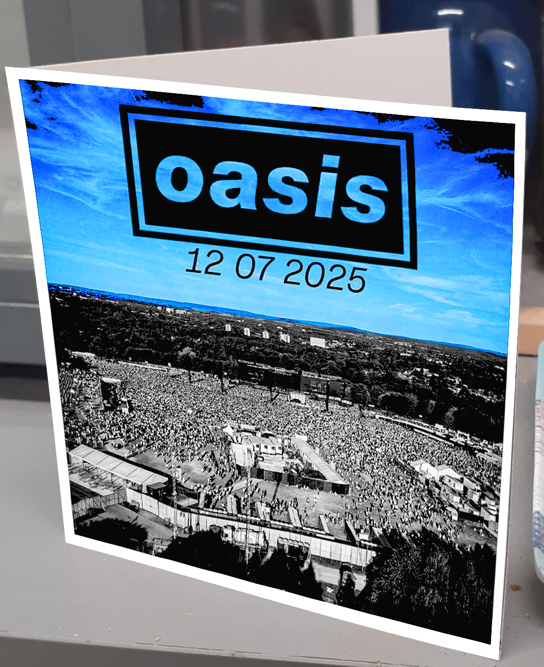 Oasis Gig Greeting Card