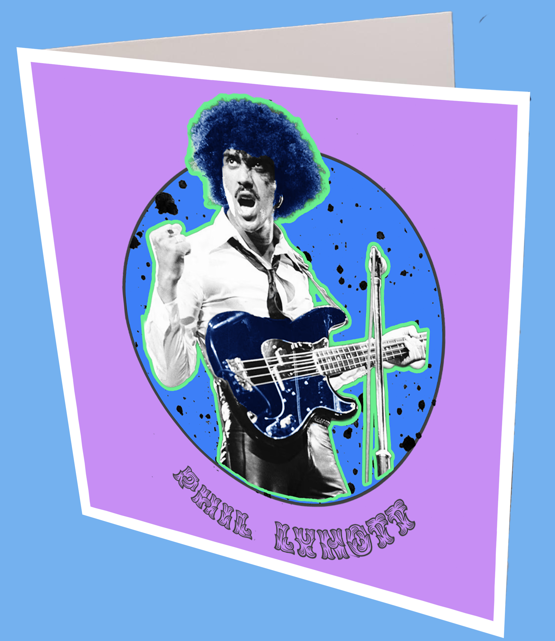 Phil Lynott Greeting Card