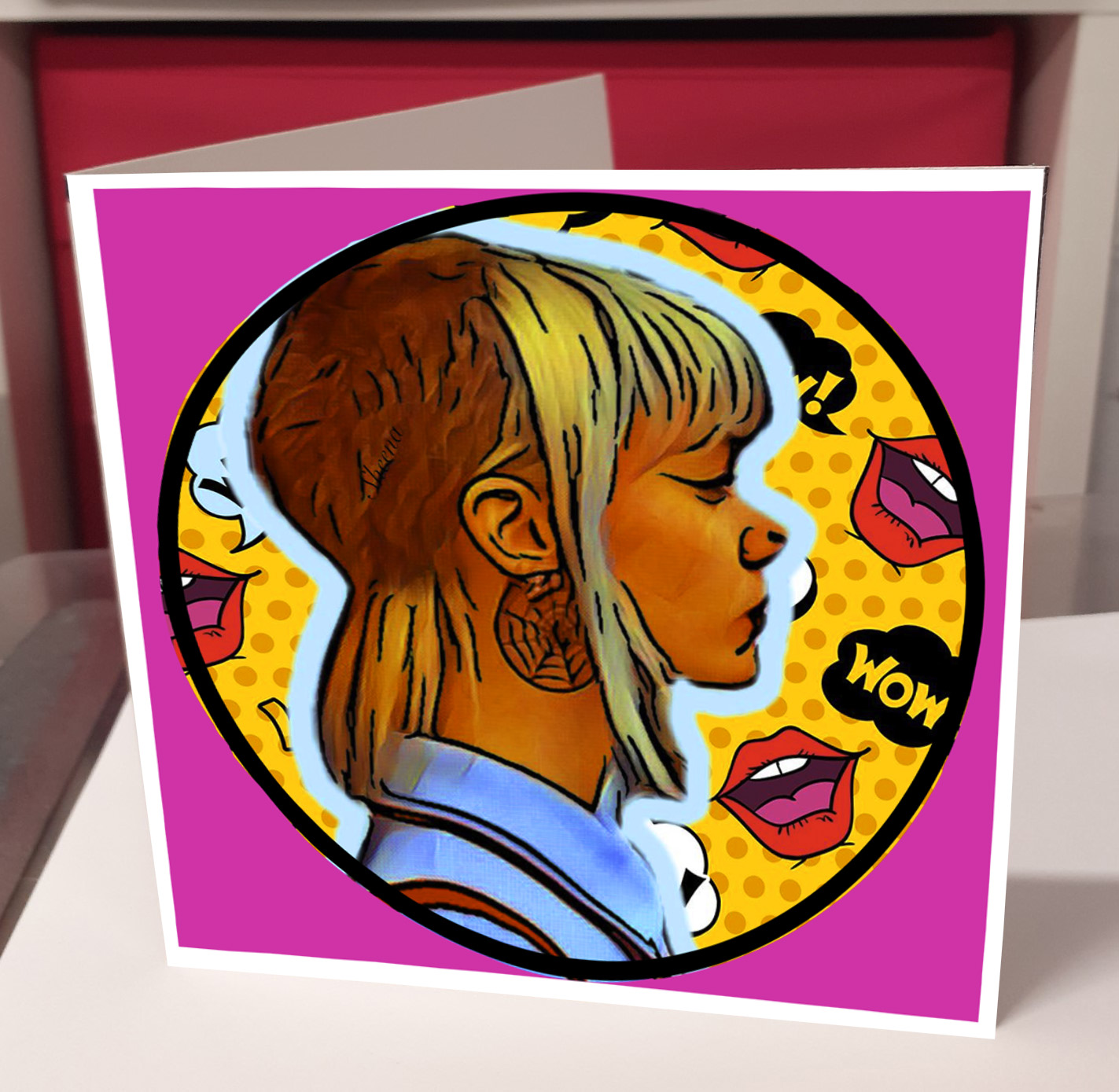 Skin Girl Greeting Card