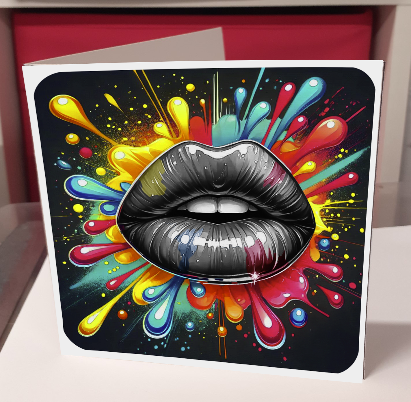 Splat Greeting Card