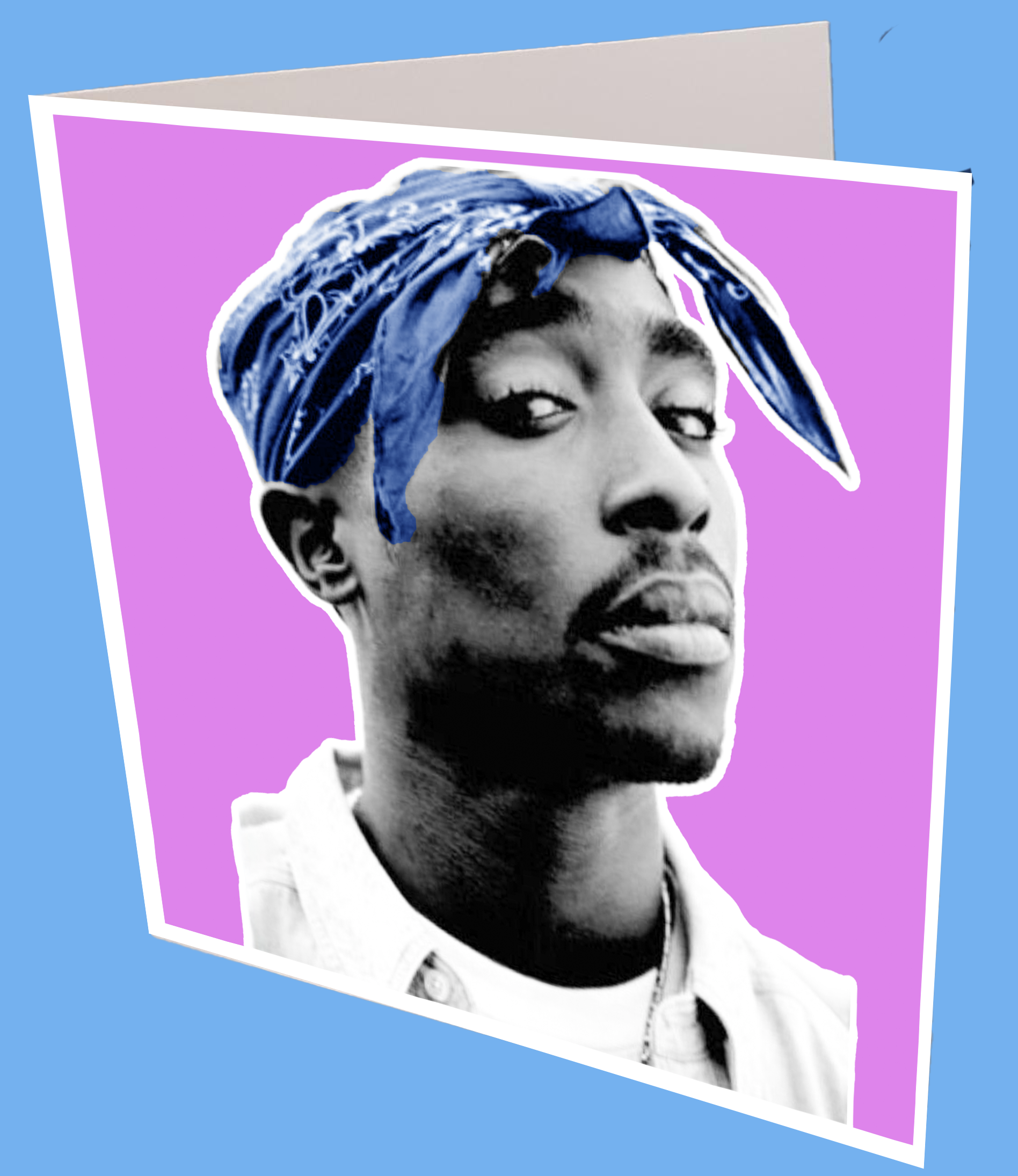 Tupac Greeting Card