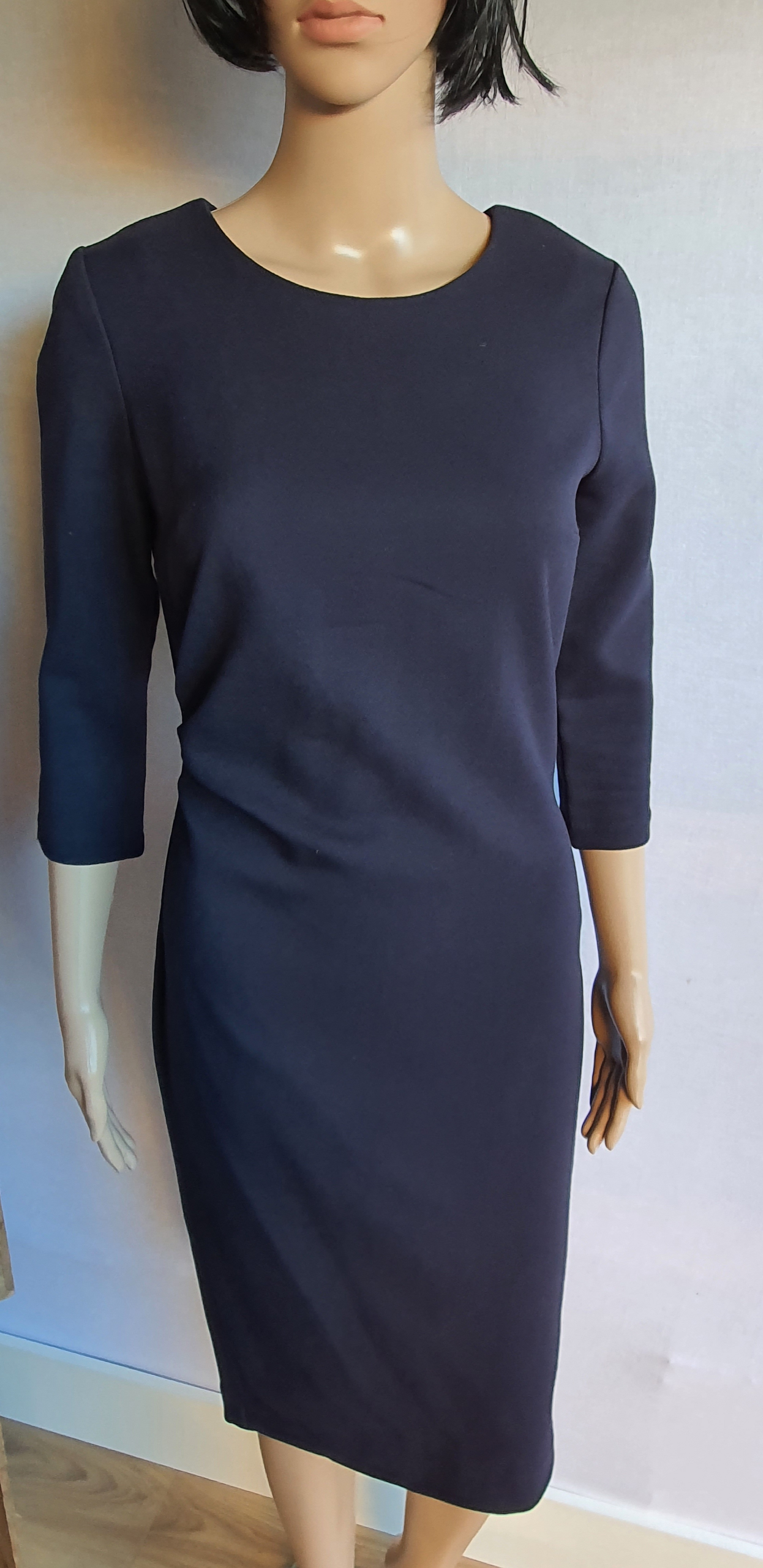 NEXT Tailoring Navy Blue 3/4 Arm Dress Size UK6