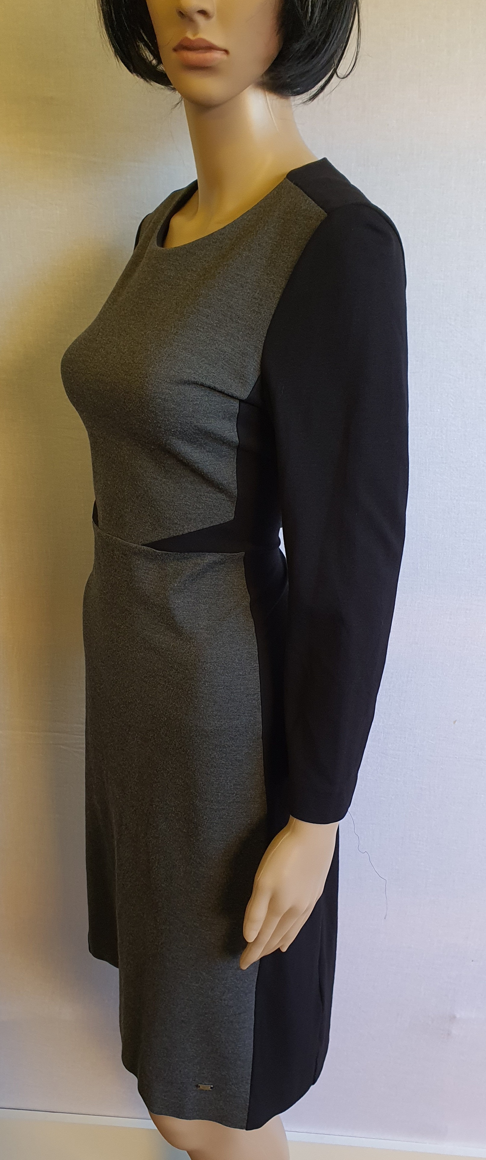 TOMMY HILFIGER Grey & Black Dress Size UK 6