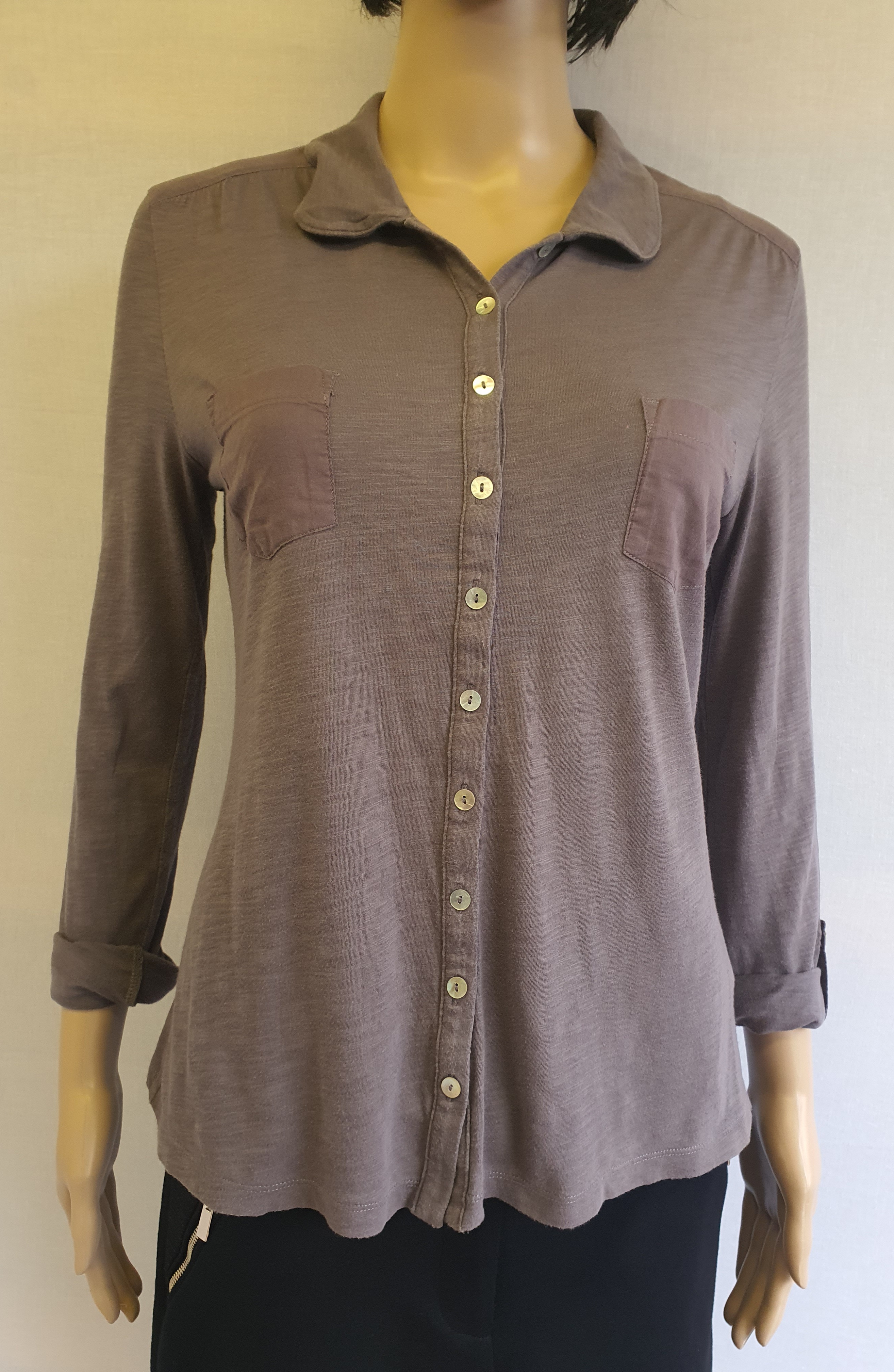 WHITE STUFF L/Sleeve Buttoned Shirt Size UK10