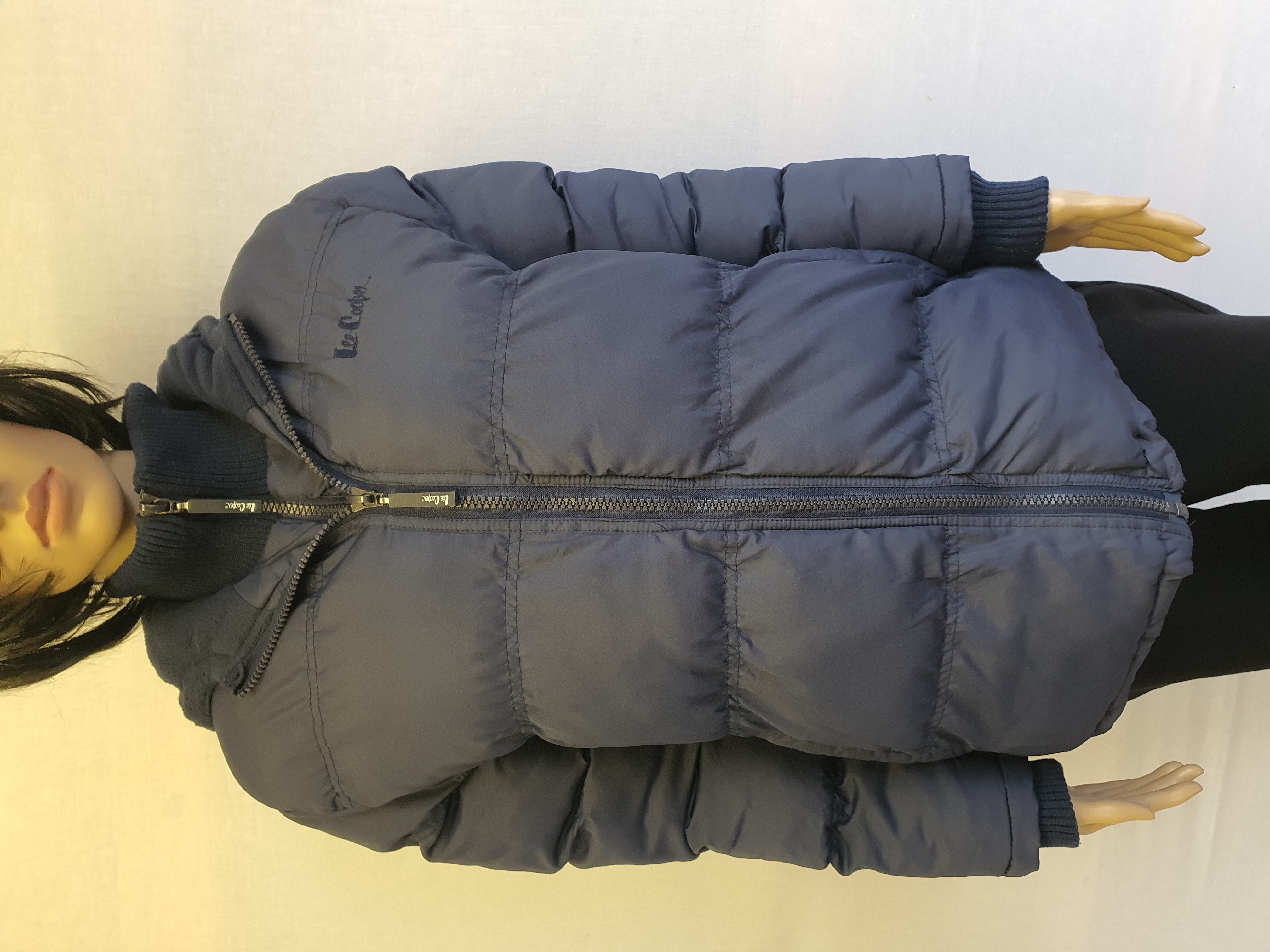 LEE COOPER Blue Padded Fleece Lined Coat Size UK10 /12