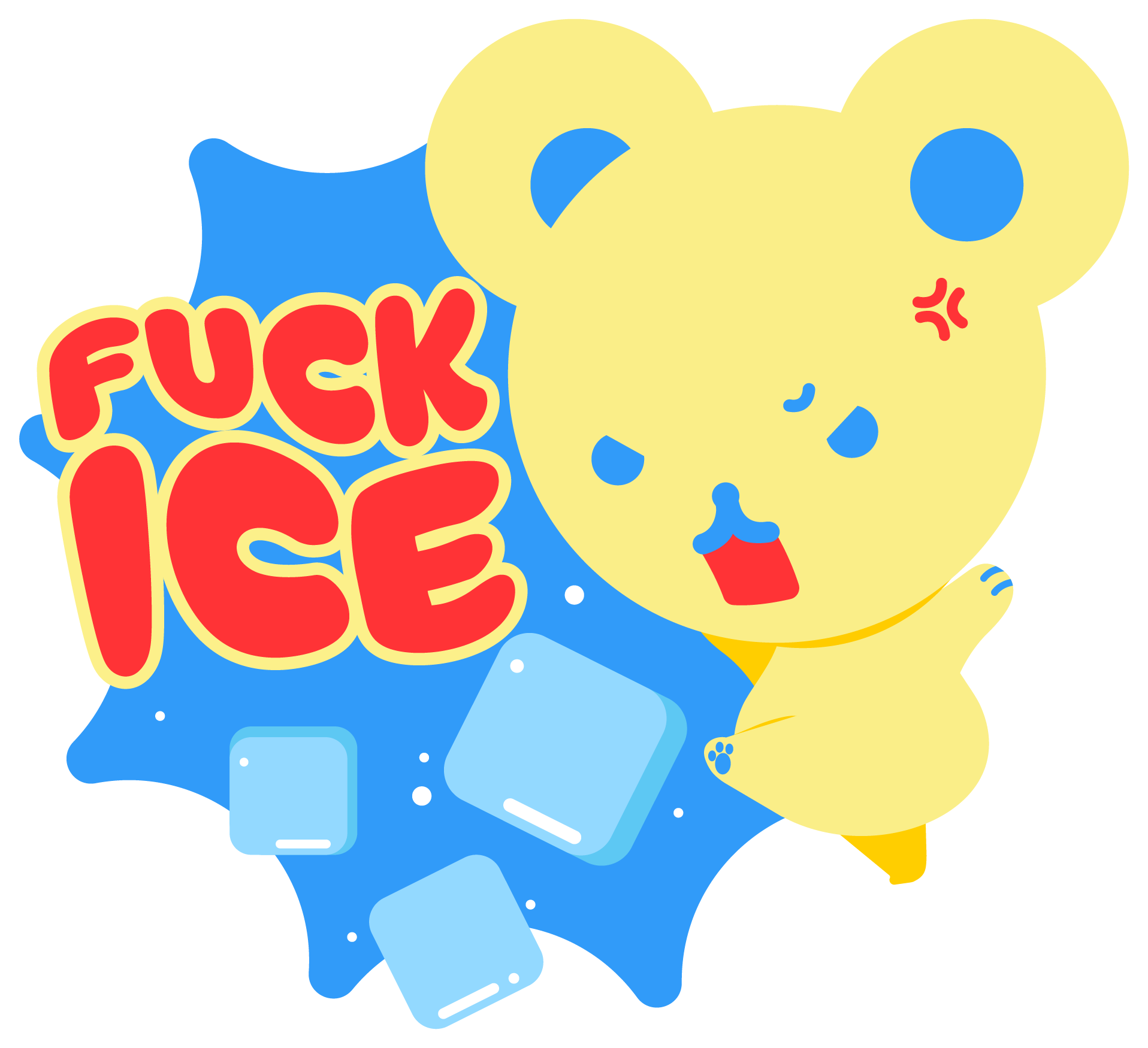 Fuck ICE stickers