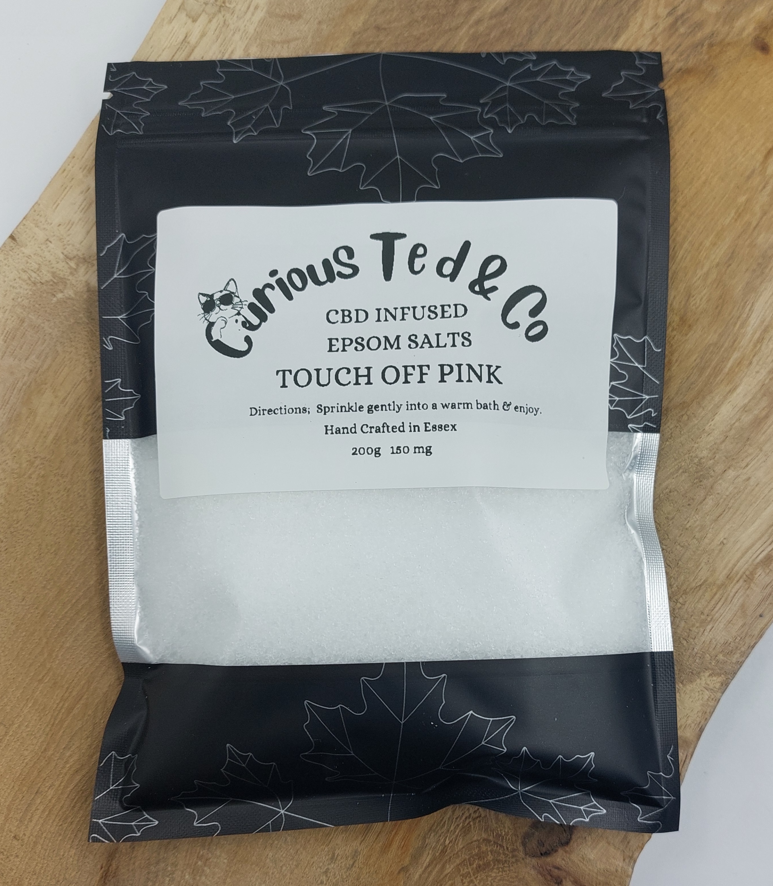 Curious Ted & Co Hemp Infused Epsom Salts 200g 150mg