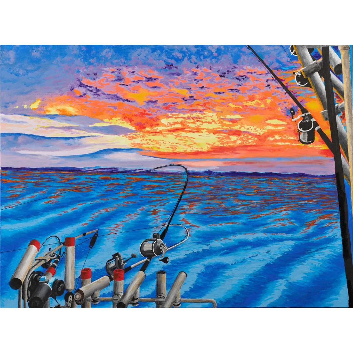 Sunrise on Lake Michigan - 18" x 24"