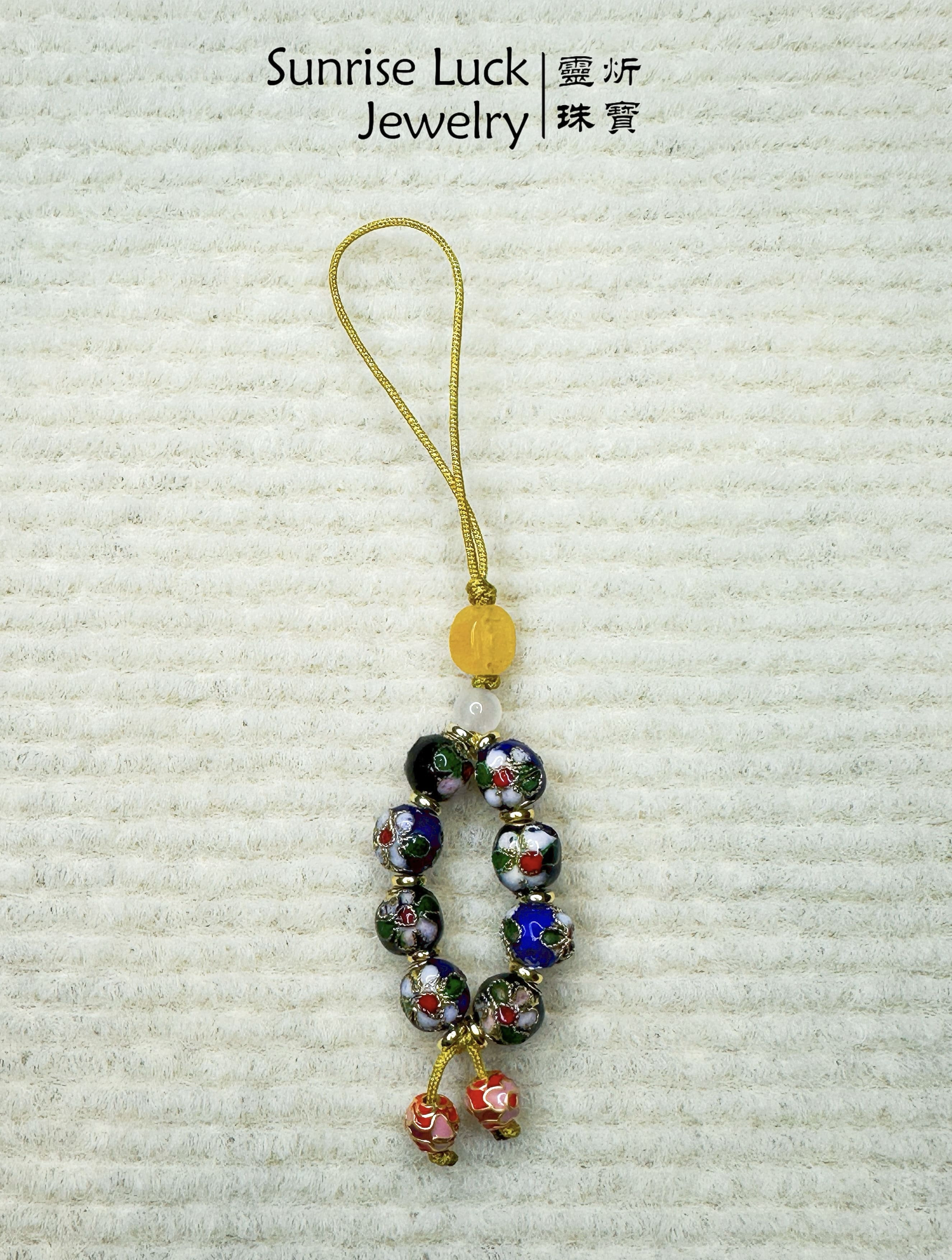 繁華縈繞・景泰藍吉運縷手機繩 Enchanted Prosperity - Cloisonné Fortune Thread Mobile Phone Rope