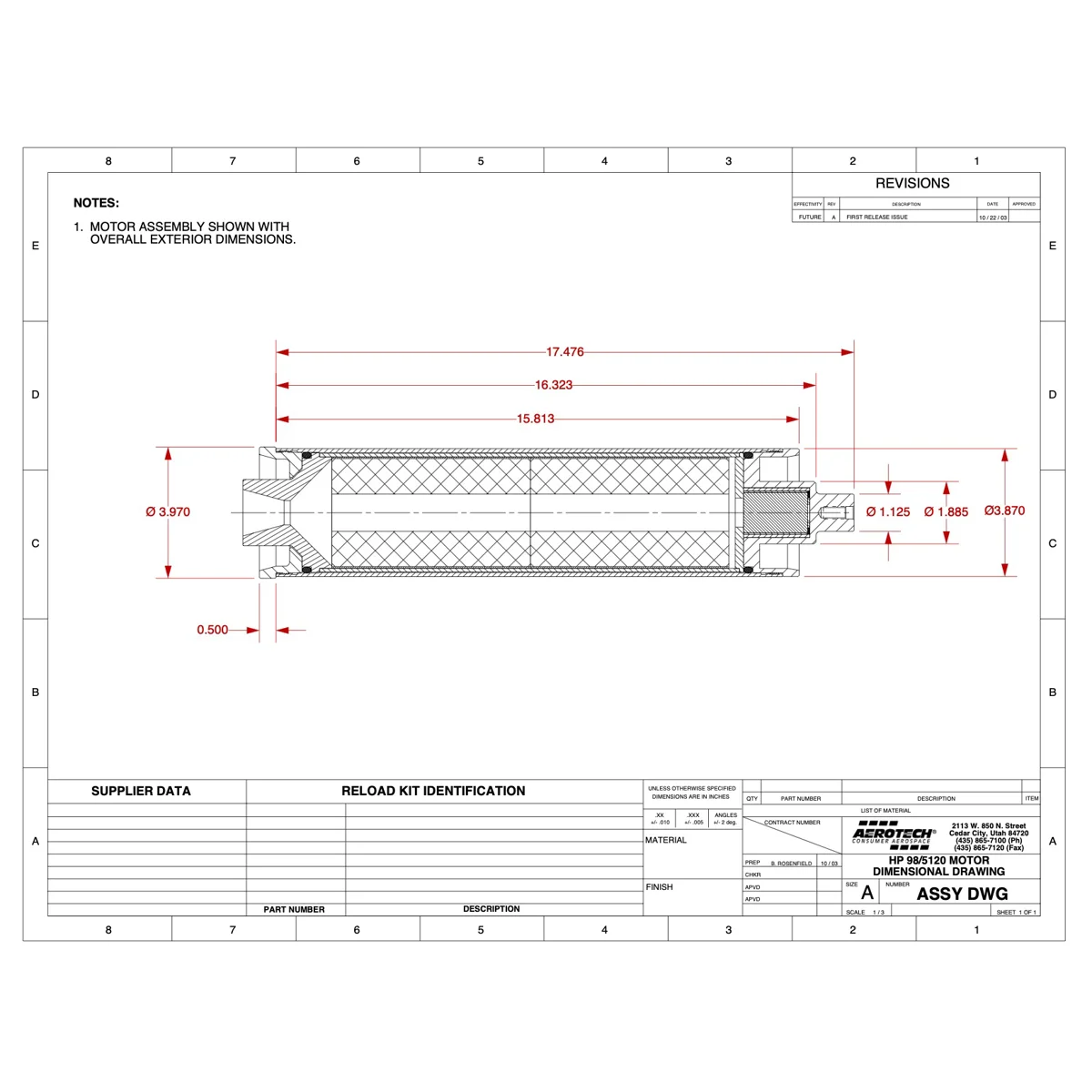 98/5120 EMK™ High Power Experimental Motor Kit