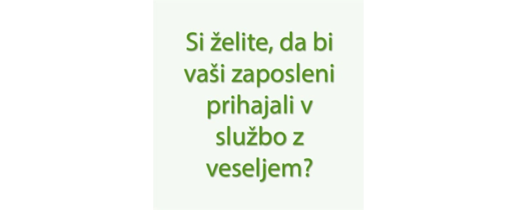 Motivacija zaposlenih na delovnem mestu