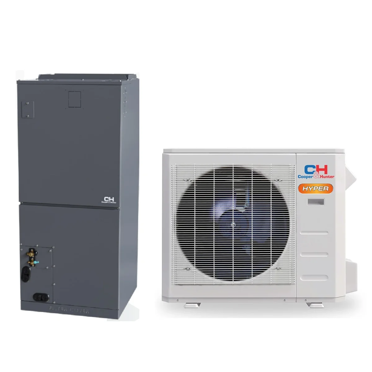 C&H Central Ducted 24000 Btu 18 SEER2 Mini Split Hyper Heat Pump